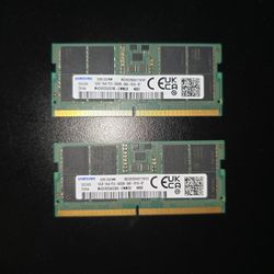 32GB (2x 16GB) PC5-5600 Samsung Laptop Ram 