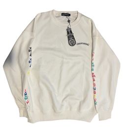 Chrome Heart White Multi Color Cross  LongSleeve