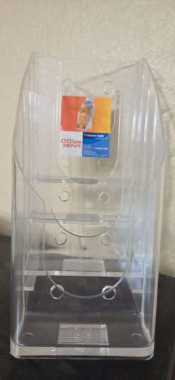 Acrylic 4 tier brochure holder stand