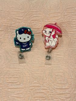 Dodgers Hello Kitty & Disney Marie Retractable Reel