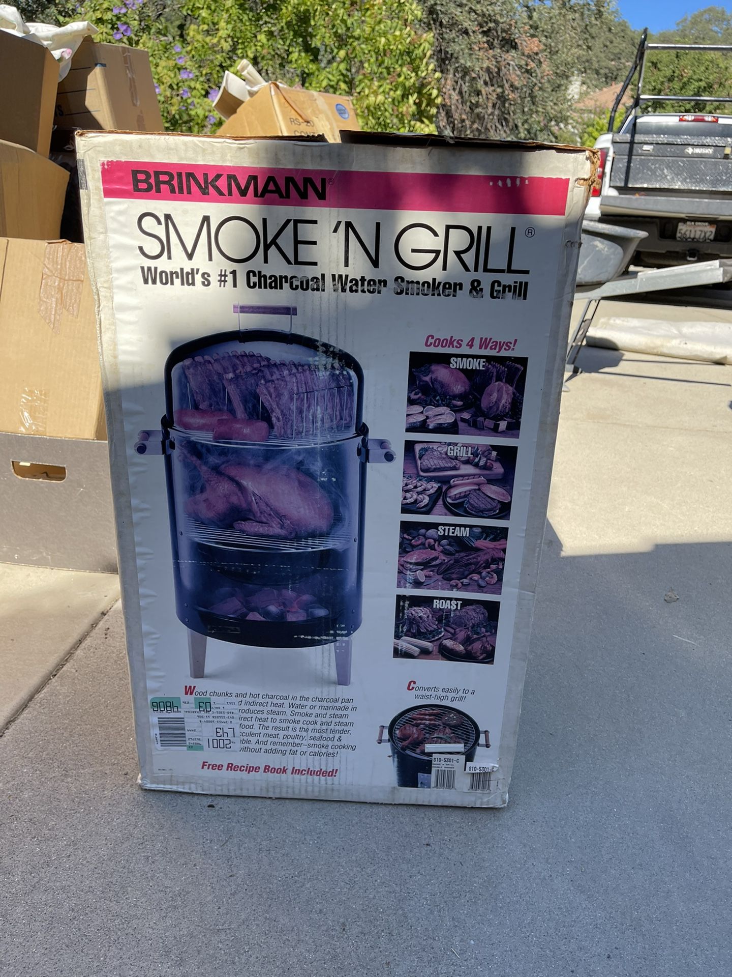New Brinkmann Smoke N Grill Charcoal Water Smoker