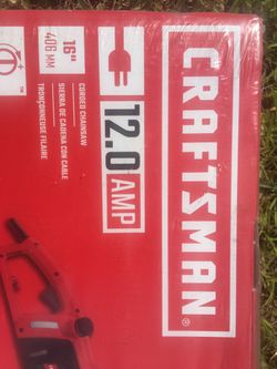 Craftsman 16in electric Chainsaw Brand new in box