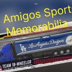 New Los Angeles Dodgers 18 Wheeler Die Cast Truck