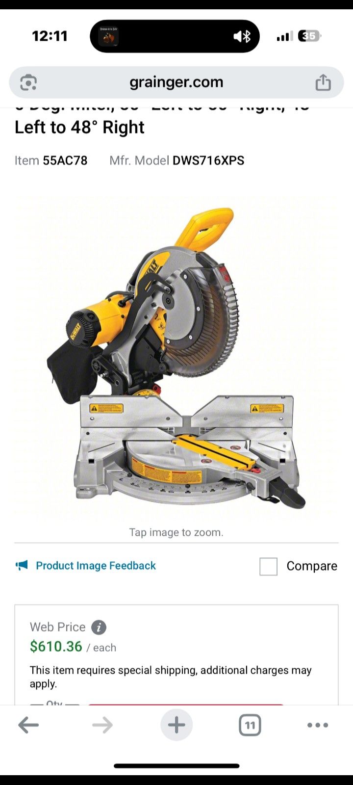 Battery Table Saw