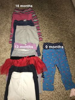 baby leggings sizes 9 months to 18 months