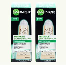 2 Pieces Of Garnier Miracle Skin Perfector Daily Eye Roller Fair/Light .27 Fl Oz.