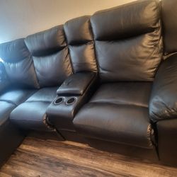 Sofa With Recliner 