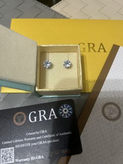 Dazzling 3CT + 3CT Moissanite Diamond Earrings