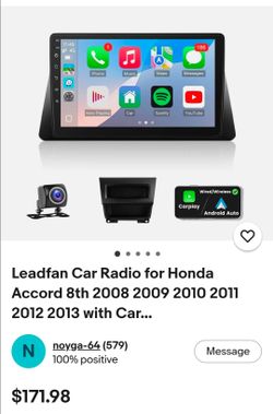 Leadfan Car Radio for Honda Accord 8th 2008 2009 2010 2011 2012 2013 with Car...