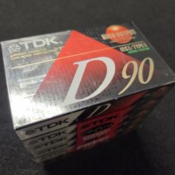 TDK D90 6-Pack Cassette Tapes New In Wrap