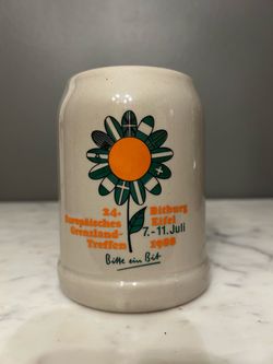 Vintage stoneware beer Stein