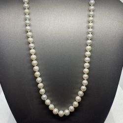 925 Sterling Silver Genuine Pearl Necklace