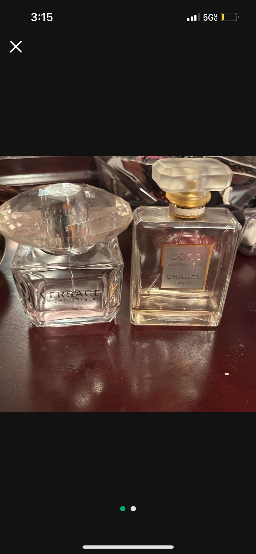 Used Versace, Chanel And VS Perfumes 