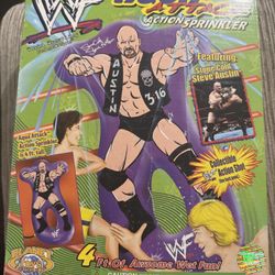 Stone Cold Steve Austin Aqua Attack Sprinkler ‘4 Tall (Ultra Rare/Never Opened)