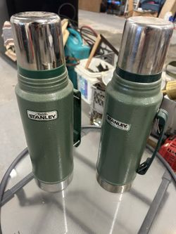 Vintage Stanley Aladdin Green Vacuum Bottle Thermos