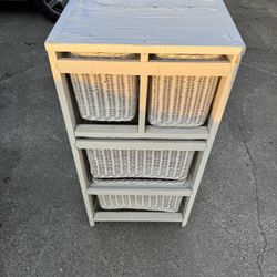 Free Wicker Shelving Rack