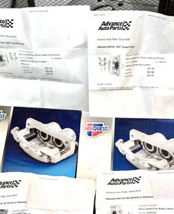 Car Quest Premium semi loaded disc brake caliper with bracket