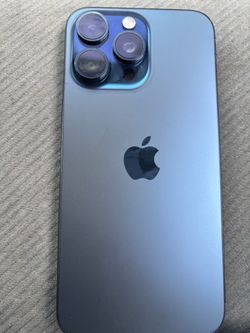 iPhone 15 pro max metallic blue AT&T