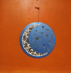 Small Wooden Painted Scenery Wall Hanger