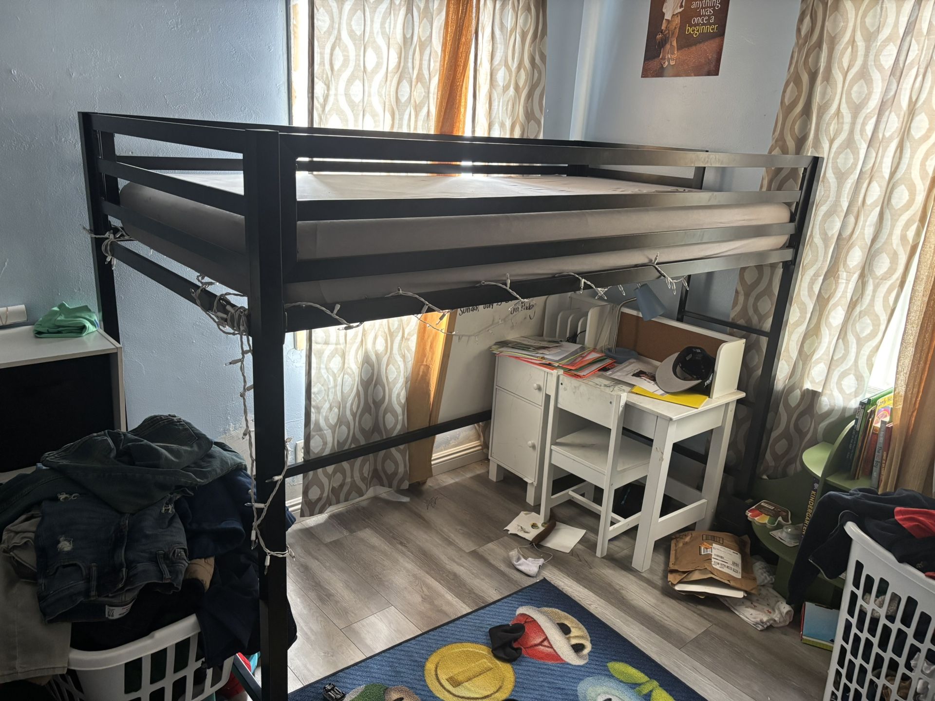 Twin Bed Frame loft *Mattress NOT Included*