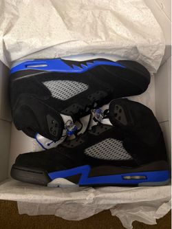Jordan• 5 Retro in Black, Racer Blue