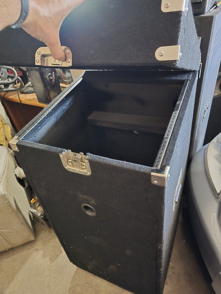Rolling Amp rack audio rack with top holder for mixer