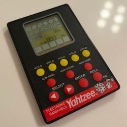 1999 Hasbro Milton Bradley Yahtzee Electronic Handheld Game