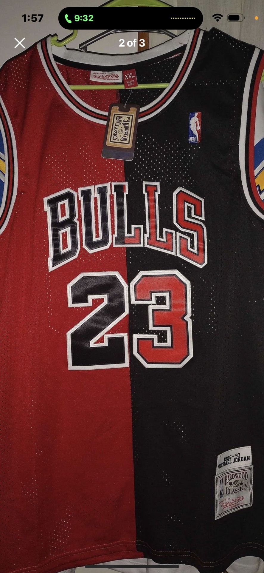 Mitchell And Ness Michael Jordan Split Bulls Jersey Size 2XL