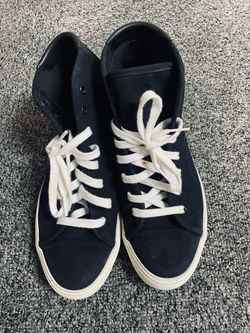 Saint Laurent Black Canvas High-Top Sneakers