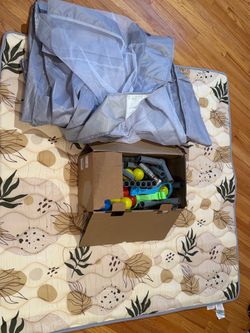 Baby Playpen with Mat, 50x50 Inch Playpen with Mat