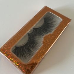 Women’s Black Long Reusable Strip Wispy Volume  False Eyelashes, 20 mm, NIB