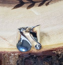 Silver adjustable ring