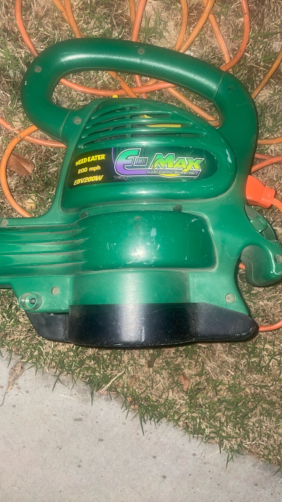 E Max Weed Eater EBV200w Leaf Blower