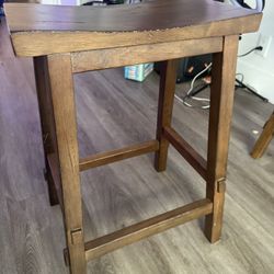 2 Wood Counter Stools