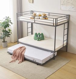 (2) Zimtown Twin Bunk Bed ($179.97 Each Including Mattresses)