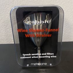 Rabbit Wine Shower Funnel with Strainer