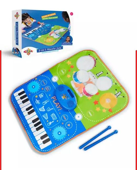 Brand New Piano Come Drum Set Play Mat
