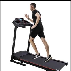 SKONYON Multi-Functional LED Display Electric Folding Treadmill for Home Use, Easy To Assemble