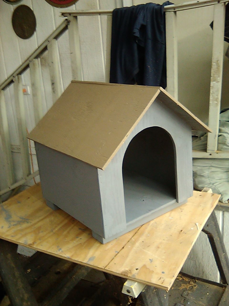 Small wood dog house