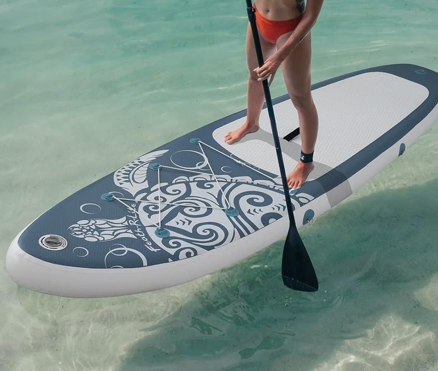 NEW Paddle Board Set W/ Paddle, Inflatable Stand Up Paddleboard W/ Two Different Configurations of Accessories !