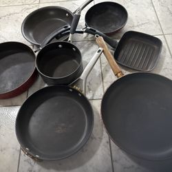 7 Used  Pans 