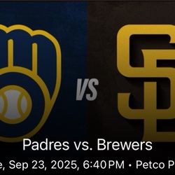 9/23 - Padres Tickets - Section 113 