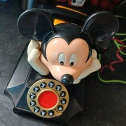 Vintage.
 Mickey Mouse phone