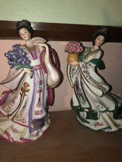 Danbury Mint Rose and Irish Princess Figurines