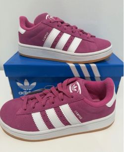 Adidas Campus 00s EL C Kids Pink White Sneakers New w/ Box Girls Shoes Size US 3