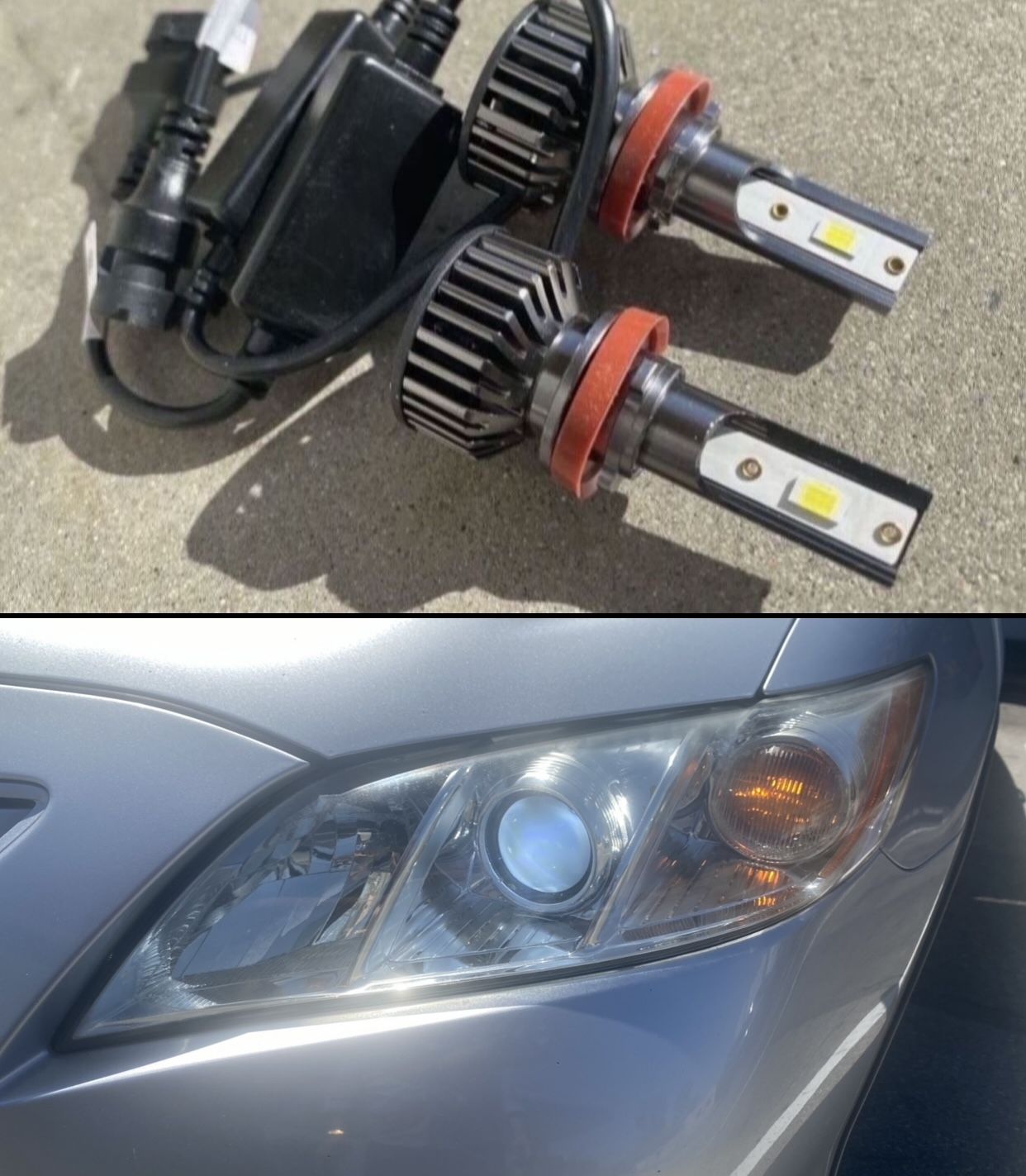 H11 6K BRIGHT WHITE LED LIGHTS $30