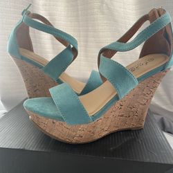Teal Wedges