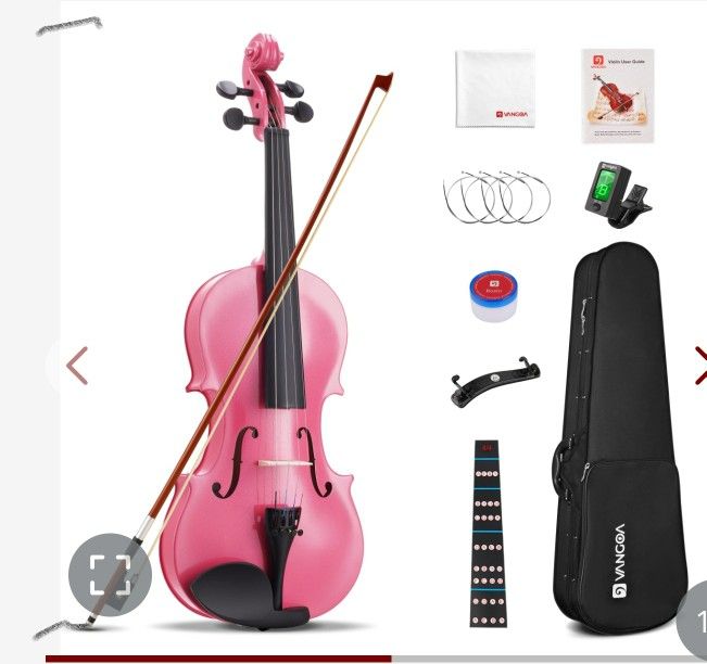 Pink Acoustic 3/4 Violin