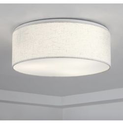 Luupyia 3 Light flush Mount Light With Fabric Shade