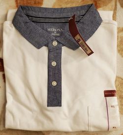 4 Merona Men's Short Sleeve Polo Shirts- XL